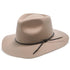 Walrus Hats Fedora Monterey - Walrus Hats Light Brown Wool Felt Wide Brim Fedora Hat - H7010